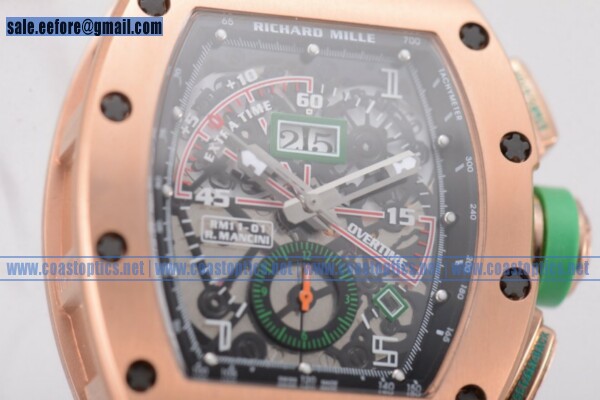 Richard Mille RM11-01 Mancini Watch Rose Gold 1:1 Replica